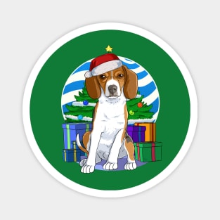 English Foxhound Dog Christmas Sweater Tree Decoration Magnet